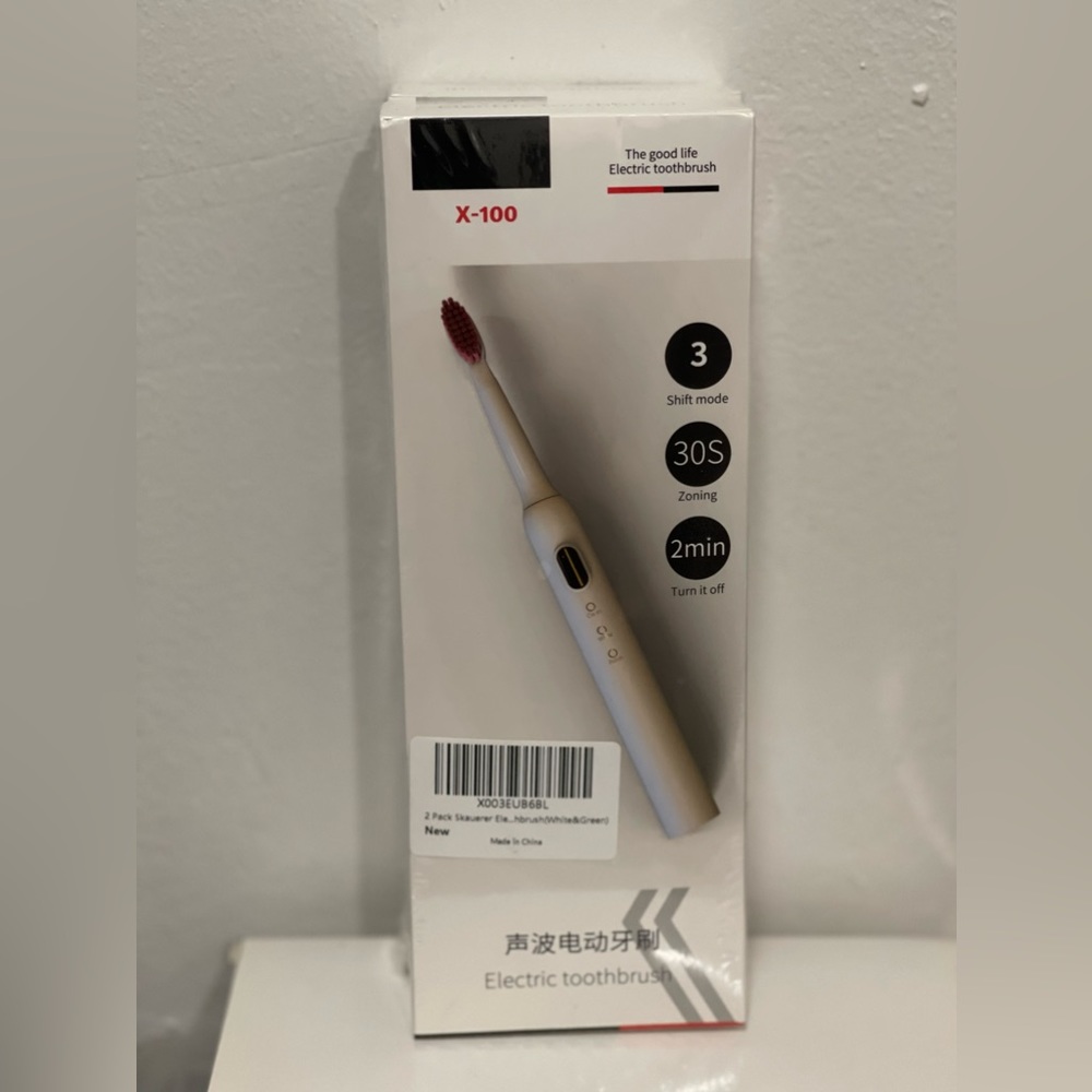 2 Pack Sonic Electric Toothbrush